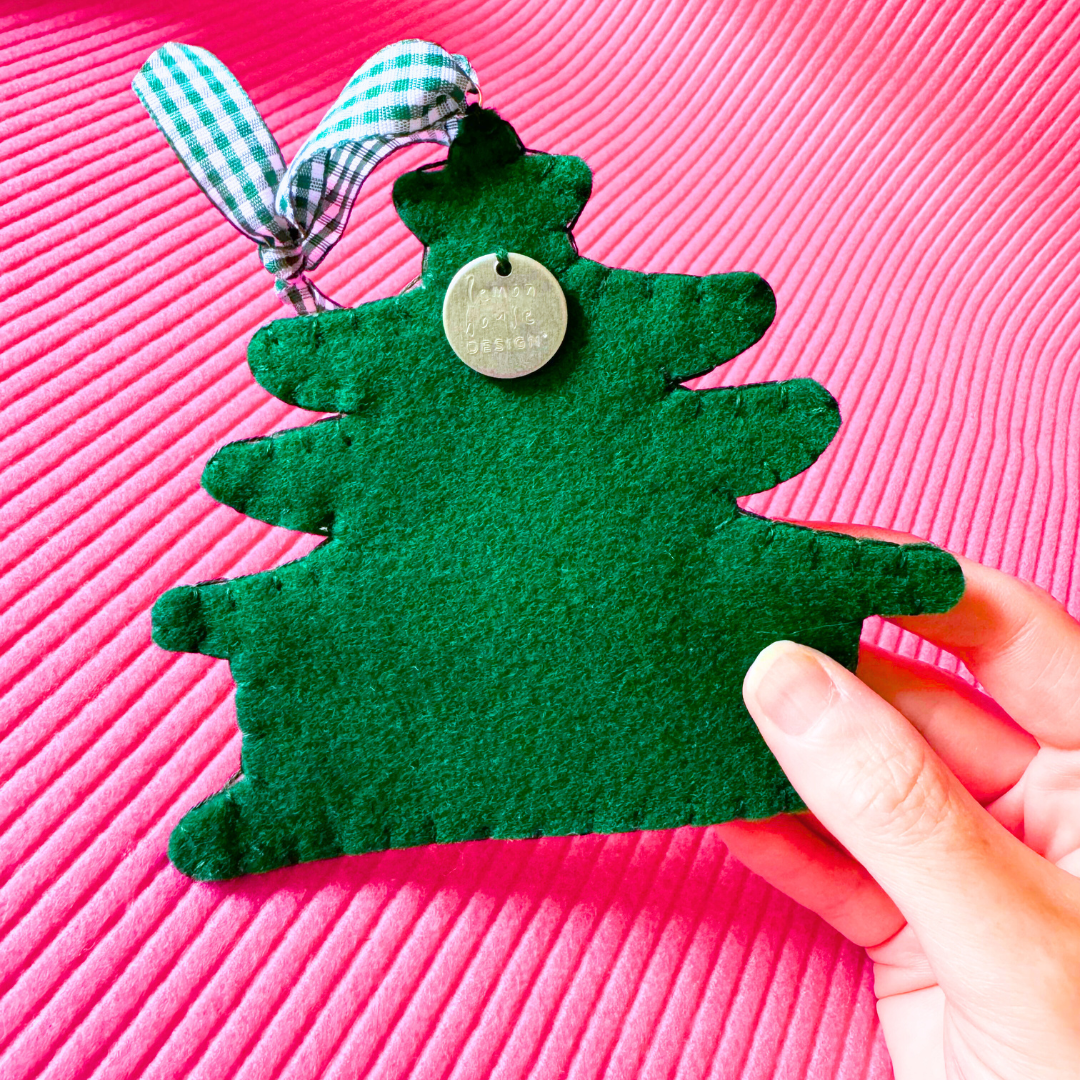 Handmade Felt Pagoda Christmas Ornaments