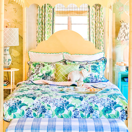Lifestyle shot of the Bar Harbor 3pc reversible bed set