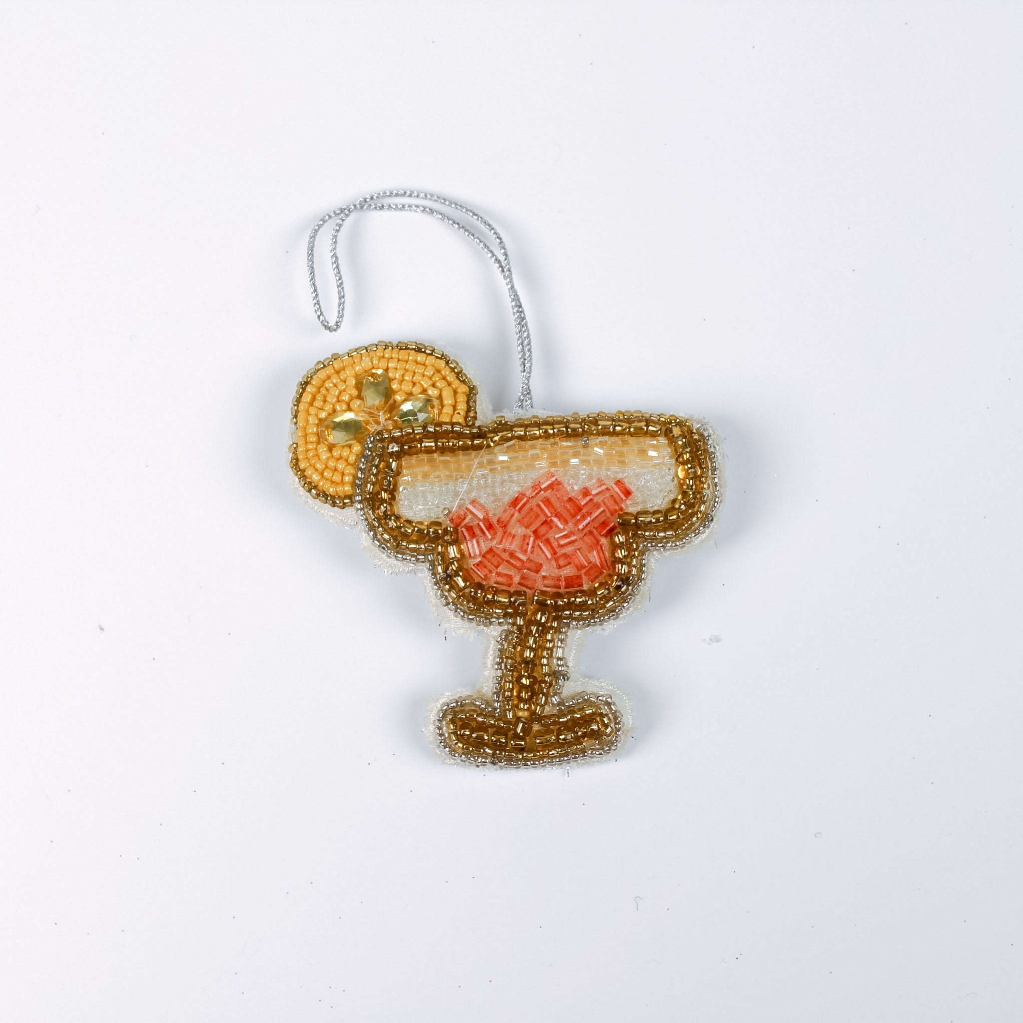 a beaded cocktail christmas ornaments
