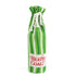 Green and white striped wine bottle bag with 'Beats the Coal!' text on a white background