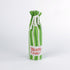 Green and white striped wine bottle bag with 'Beats the Coal!' text on a white background
