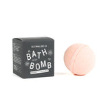 Bergamot Grapefruit Bath bomb with box packaging on white background