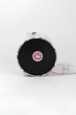 Bottom view of the Harbor Trail Bahama Pink acrylic ice bucket