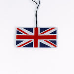Union Jack flag ornament on a white background