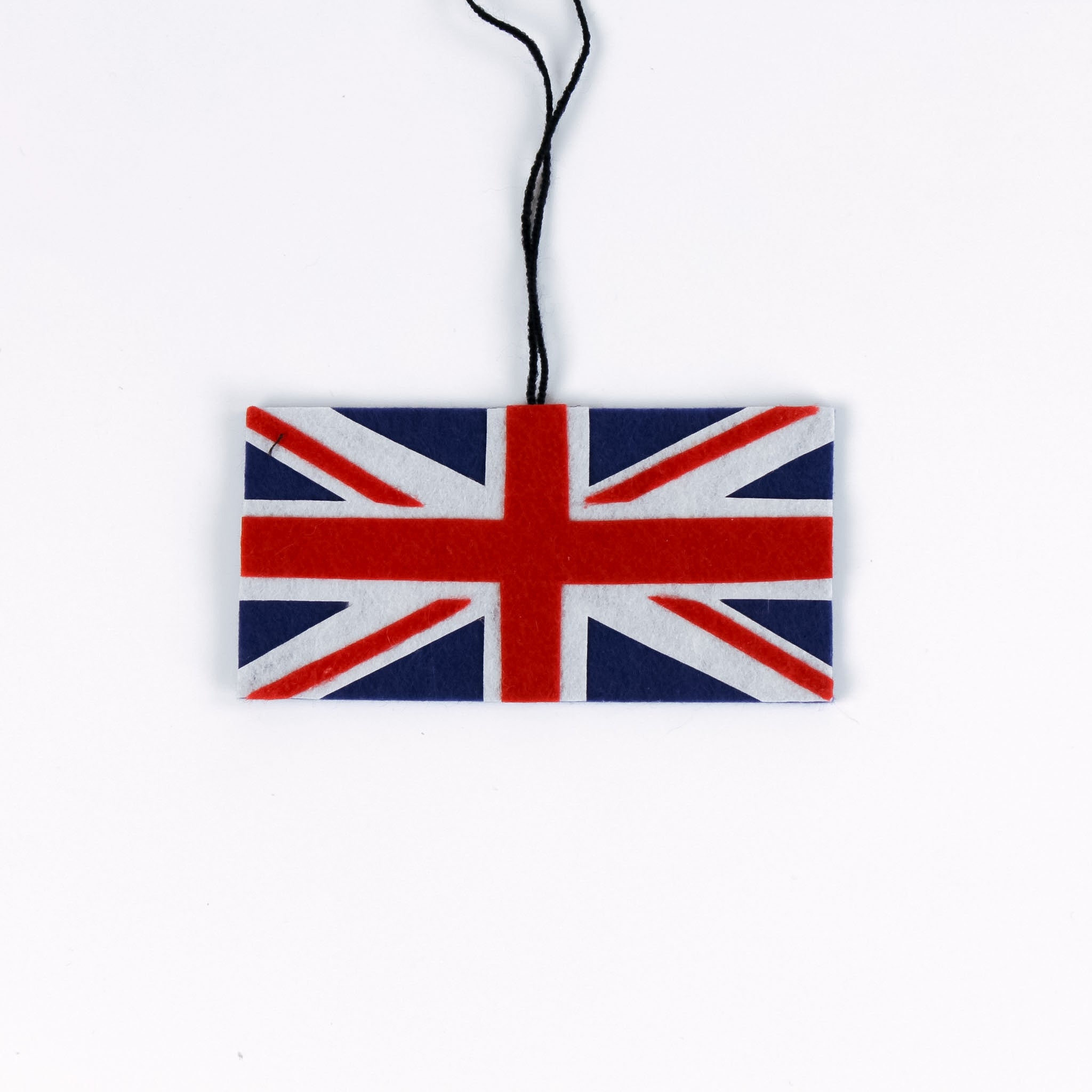 Union Jack flag ornament on a white background