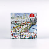 Celebrate Manhattan's Central Park Bethesda Fountain Christmas Jigsaw Puzzles