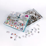 Celebrate Manhattan's Central Park Bow Bridge Christmas Jigsaw Puzzles