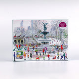 Celebrate Manhattan's Central Park Bow Bridge Christmas Jigsaw Puzzles