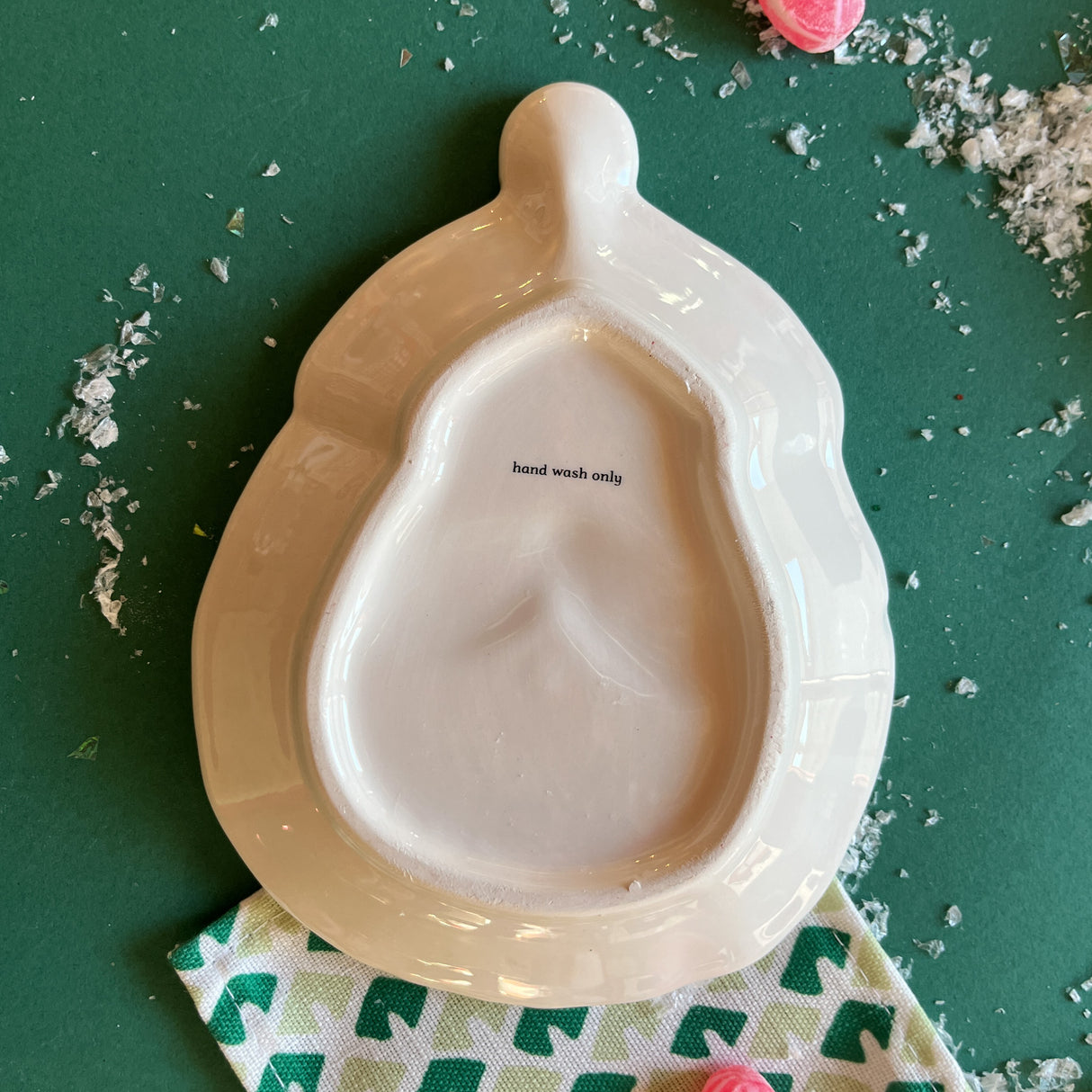 Ceramic Santa Christmas Candy Plate, Set of 4