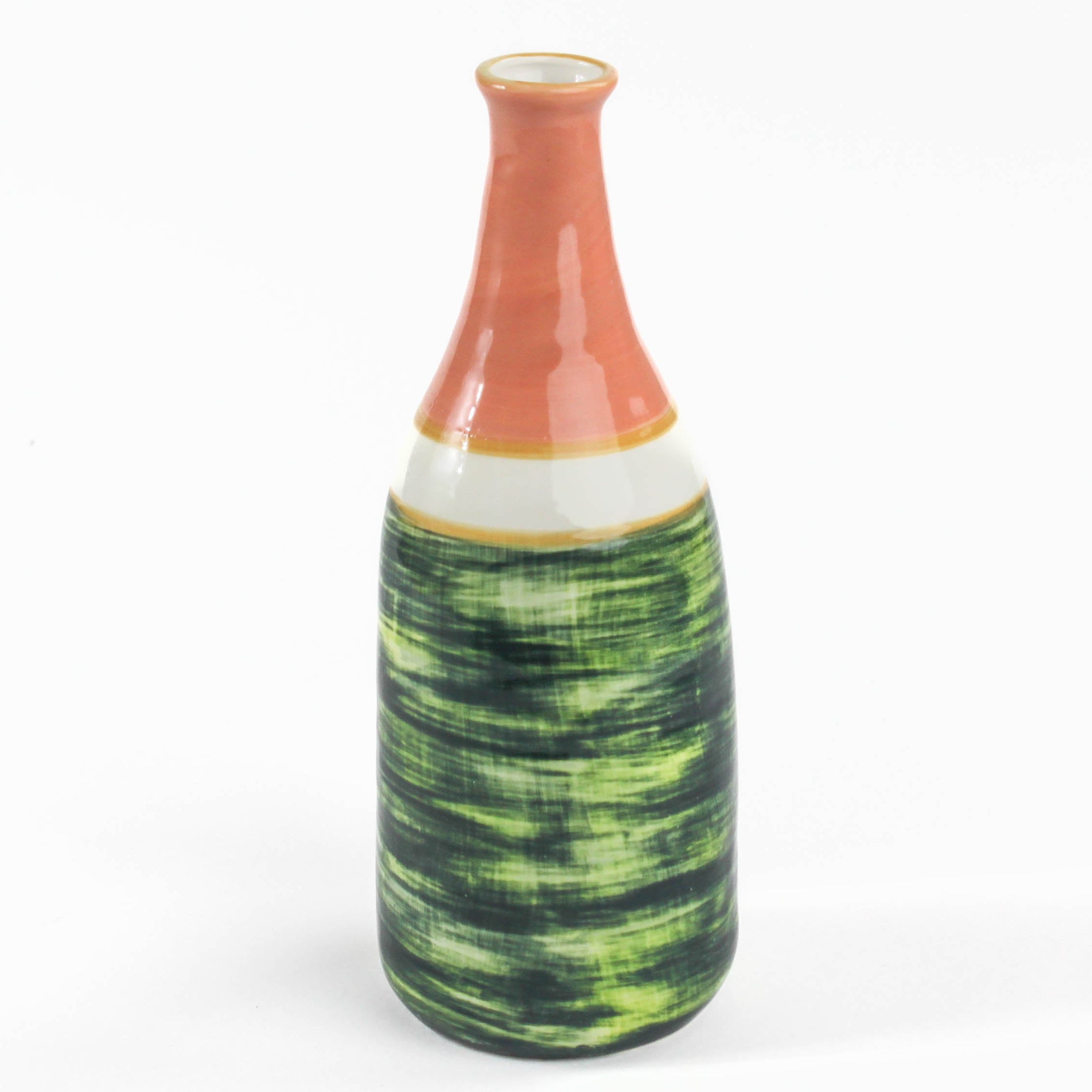 Ceramic Cheers Champagne Vase back view