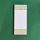 Chinoiserie Luxe Skinny Notepads - Island House Green/Pink