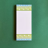 Chinoiserie Luxe Skinny Notepads - Old Peking Green/Blue
