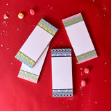 Chinoiserie Luxe Skinny Notepads - Island House Green/Pink