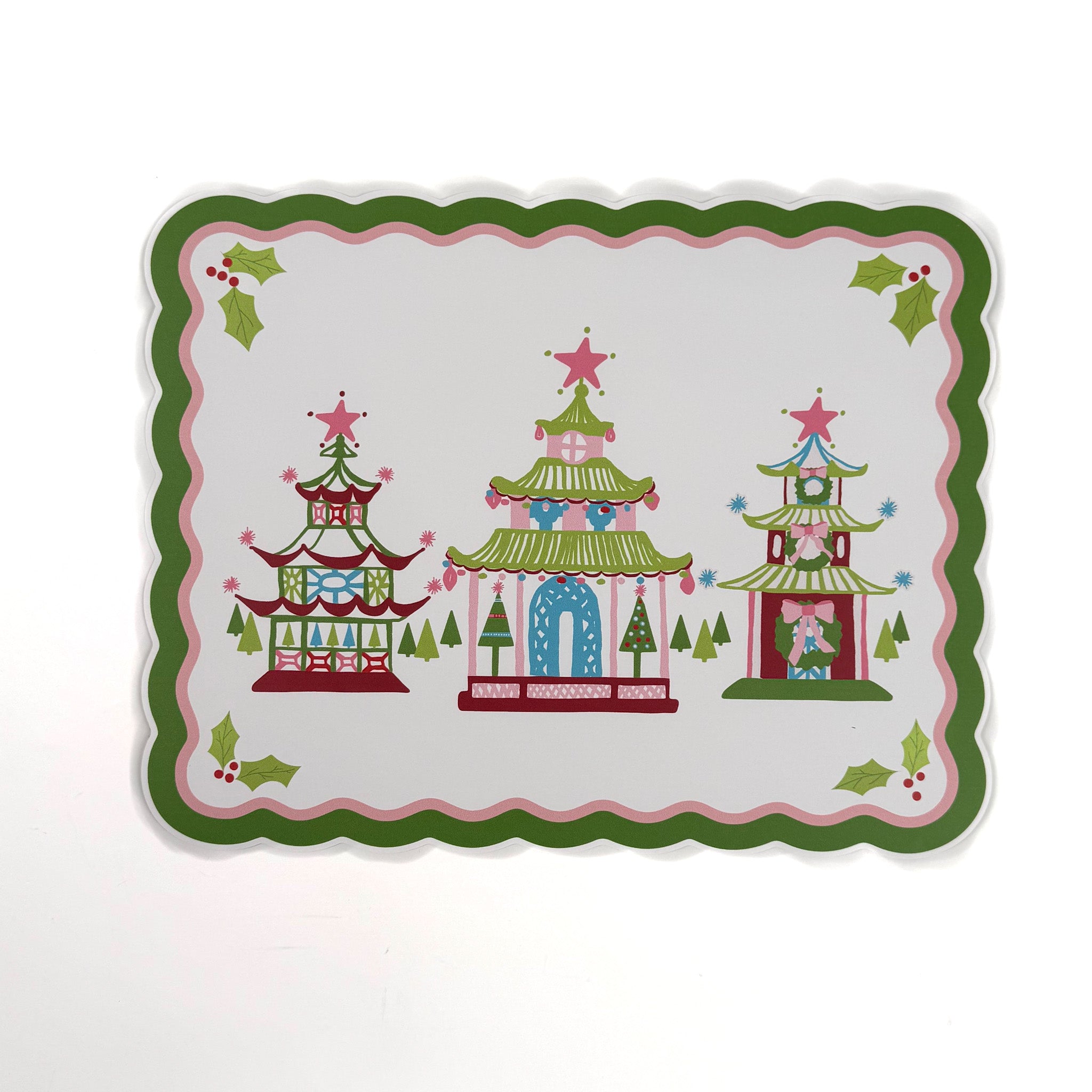 Christmas Pagodas Placemat 1