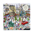Galison 1000 piece foil jigsaw puzzle – Paris holiday market scene with Eiffel Tower, cafés, Christmas trees, and winter street artwork.