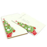 Christmas Tree themed Lux Notepads in a white background