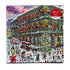 Christmas in New Orleans 1000-piece puzzle by Michael Storrings, featuring a festive street scene with decorated balconies, a large Christmas tree, colorful buildings, holiday shoppers, and New Orleans architecture.