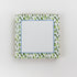Square Luxury Notepad in Club House with  Meadow Green and blue border