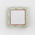 Square Luxury Notepad in Club House with Meadow Green and Red  boarders