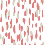 Club House Unpasted Wallpaper - Rhubarb