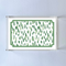 Club House crylic tray featuring a meadow green brushstroke motif pattern on the base