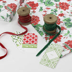 A geranium wrapping paper in a white background