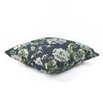Side view of Cottage Grove Lagoon Floral outdoor pillow.