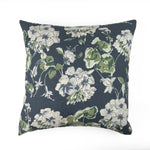 Cottage Grove Lagoon Floral outdoor pillow with elegant botanical pattern.
