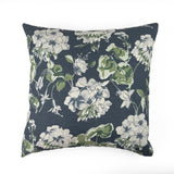 Cottage Grove Lagoon Floral outdoor pillow with elegant botanical pattern.