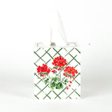 Cottage Grove Red Geranium Tissue Box Cover
