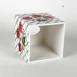 Cottage Grove Red Geranium Tissue Box Cover