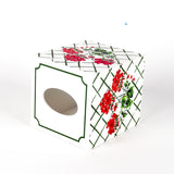 Cottage Grove Red Geranium Tissue Box Cover