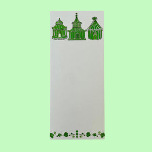 Into the Garden Green Luxe Skinny Notepad