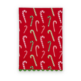 Dancing Candy Canes Cotton Tea Towel