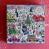 A Snowy American Christmas Jigsaw Puzzles - A Day at the Christmas Farm