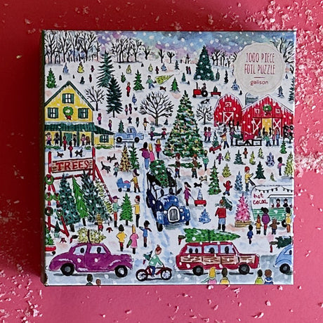 A Snowy American Christmas Jigsaw Puzzles - A Day at the Christmas Farm