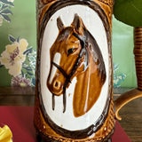 Vintage Brown Horse Tankard