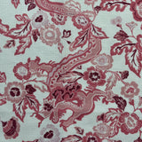 detail view of the pattern of the East of the Sun red chinoiserie placemat