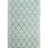 A Madcap Cottage green accent rug with a diamond pattern on the front 