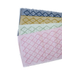 4 cotton accent rugs in blue, yellow, green and pink with a repeating diamond motif from madcap cottage