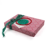pink christmas wrapping paper