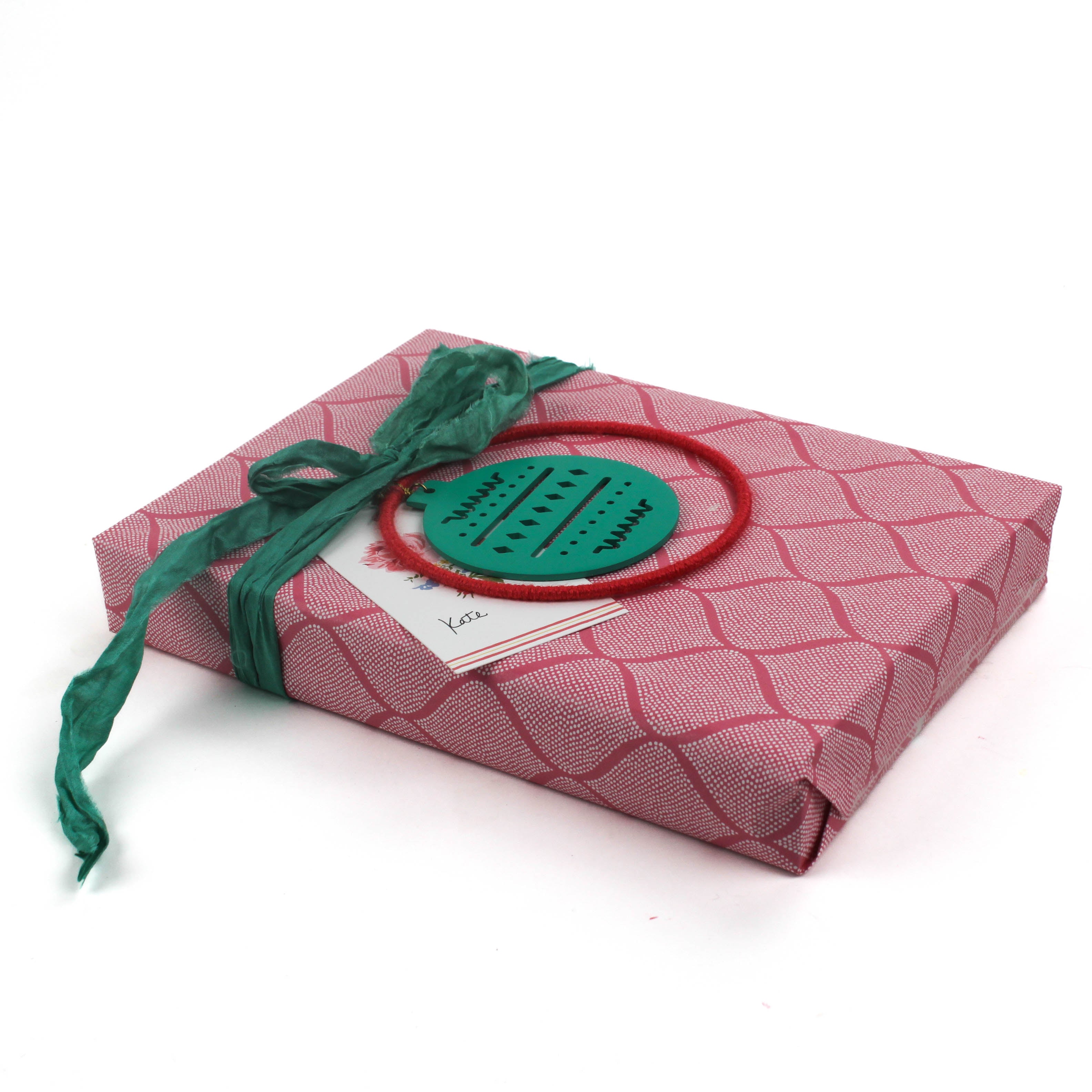 pink christmas wrapping paper