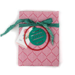 pink christmas wrapping paper