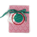 pink christmas wrapping paper