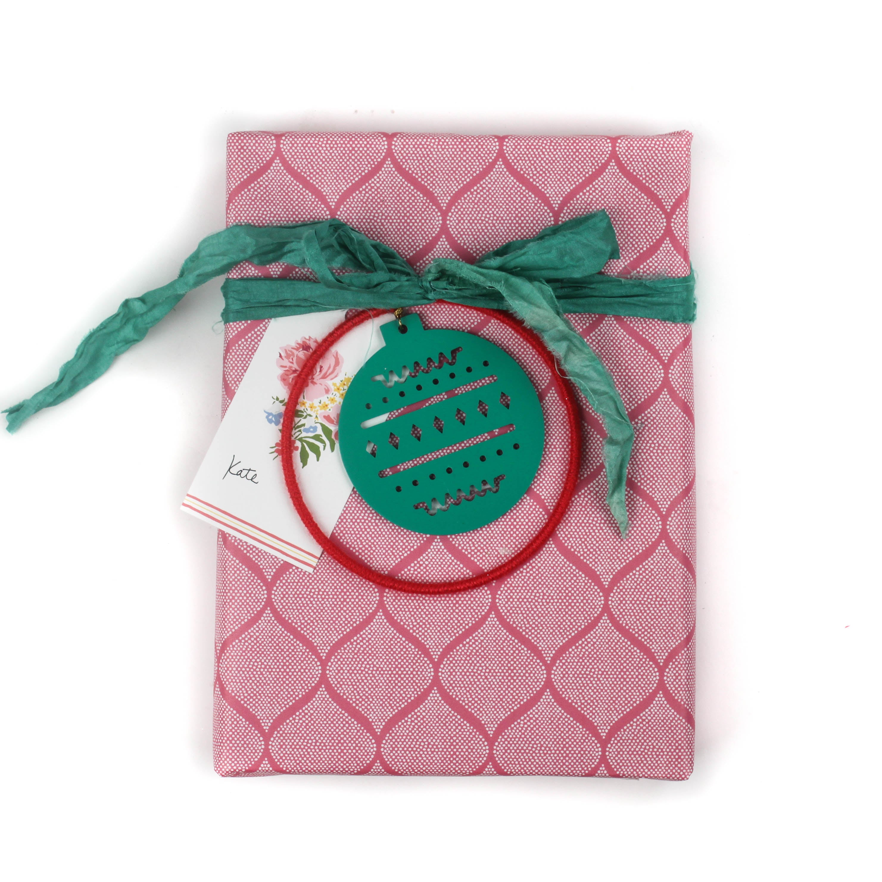 pink christmas wrapping paper
