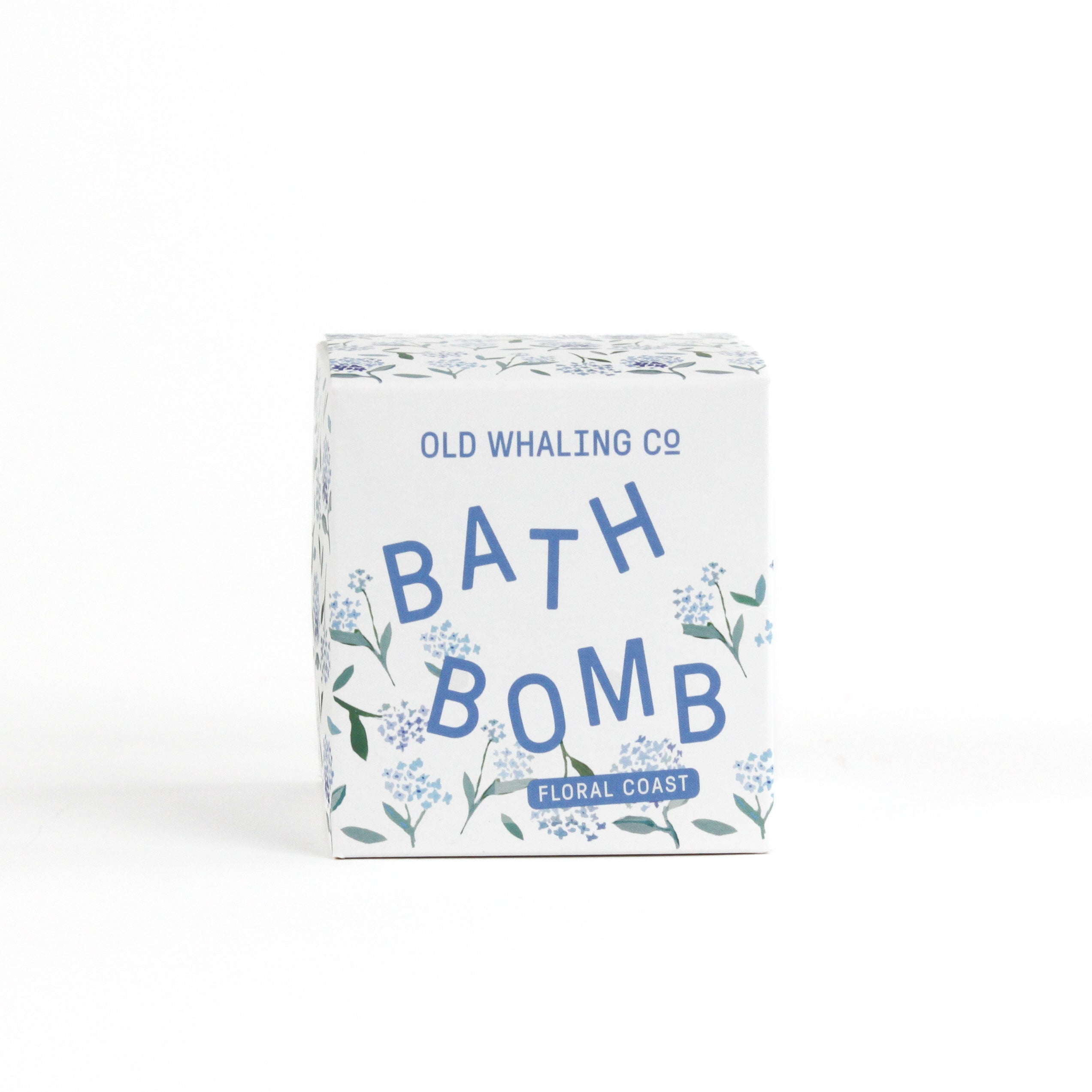 Floral Coast Bath bomb box packaging on white background