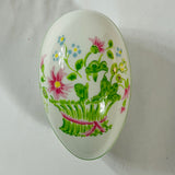 Frog-themed Tastesetter decorative box with hand-painted green frog and floral details