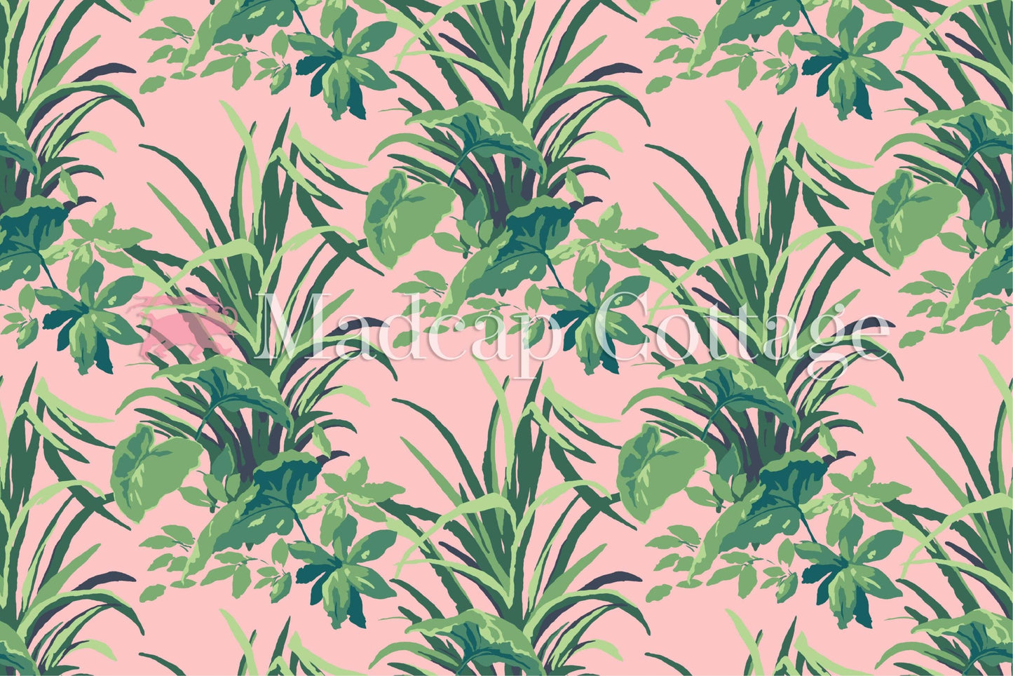 Jungle Road Bahama Pink Outdoor Fabric by the Yard