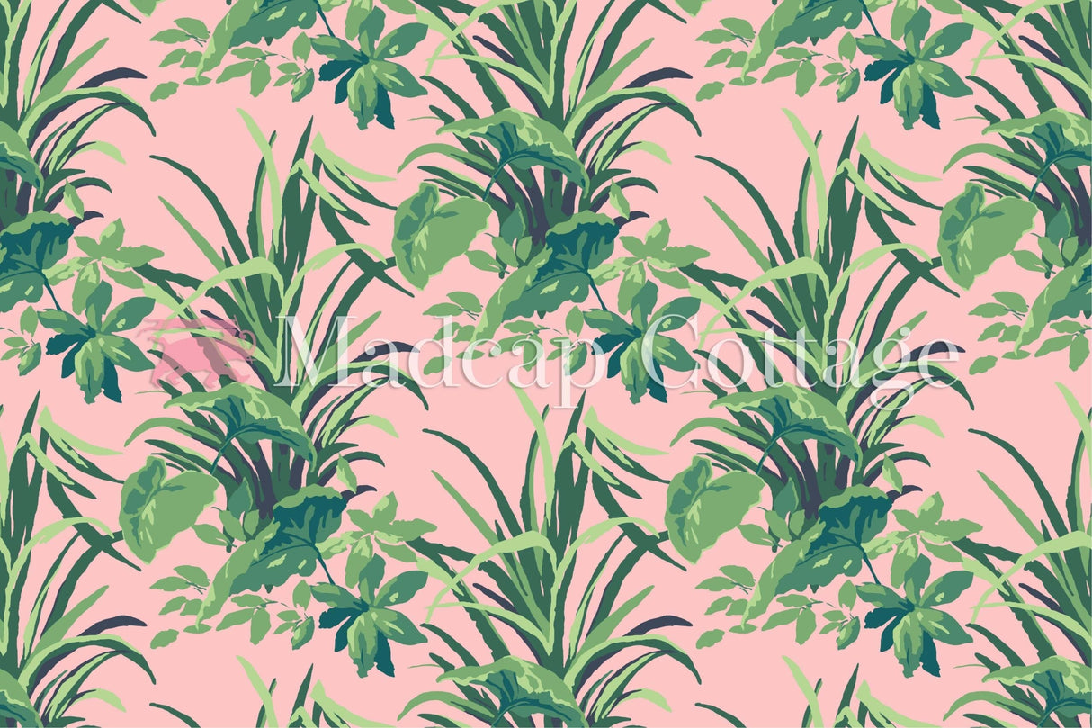 Jungle Road Bahama Pink Outdoor Fabric Sample