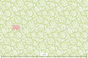 Hampton Court Meadow Green Outdoor Fabric Sample